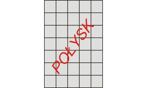 Etykiety samoprzylepne na arkuszach A4 białe błyszczące  42x42.4